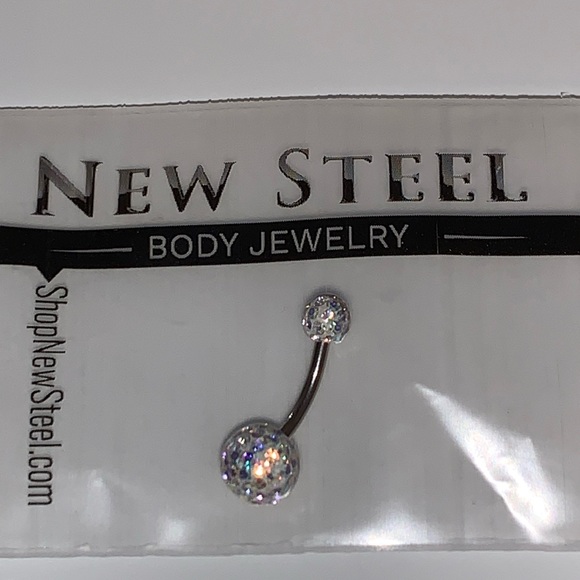 Shamballa Crystal Belly Ring - Picture 8 of 8